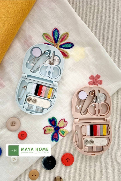 جعبه نخ و سوزن خیاطی (کیت خیاطی مسافرتی)