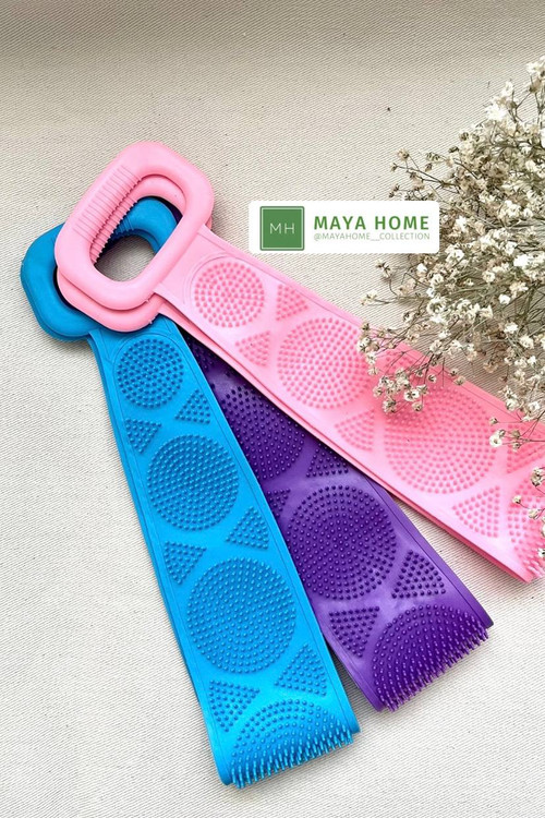 لیف حمام سیلیکونی دستهدار بلند