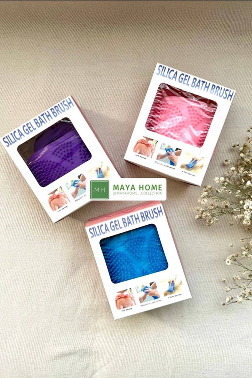 لیف حمام سیلیکونی دستهدار بلند