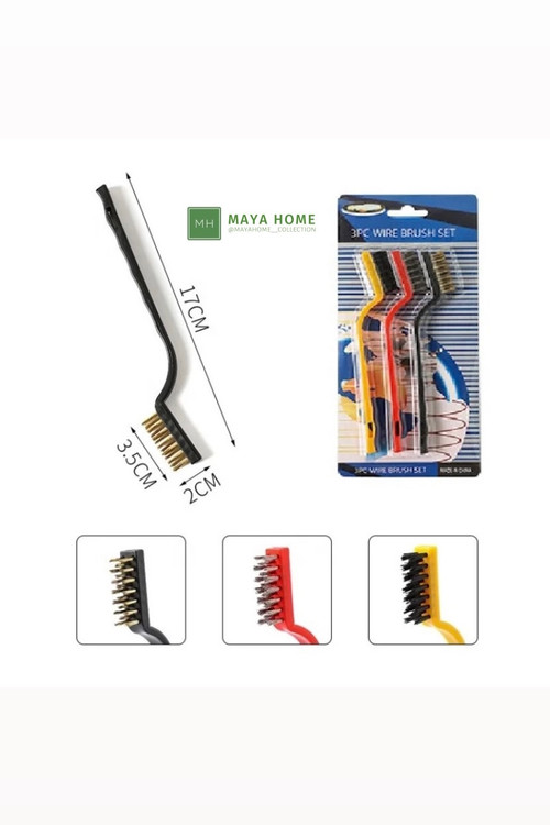 فرچه سیمی مسواکی سه کاره بسته 3 عددی