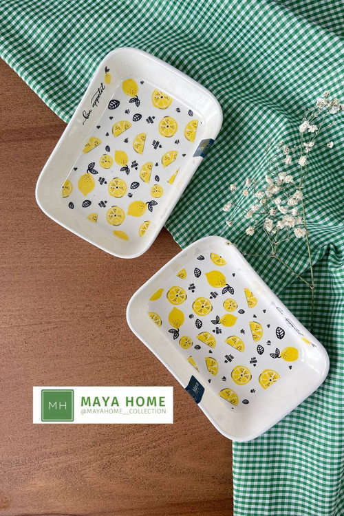 تابه مستطیل سرامیکی مدل میوه ای برند مایاهوم