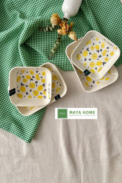 تابه مستطیل سرامیکی مدل میوه ای برند مایاهوم