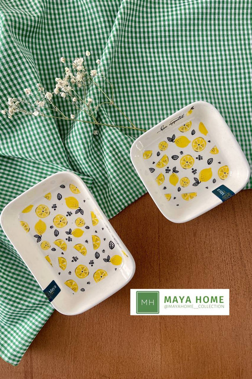 تابه مستطیل سرامیکی مدل میوه ای برند مایاهوم