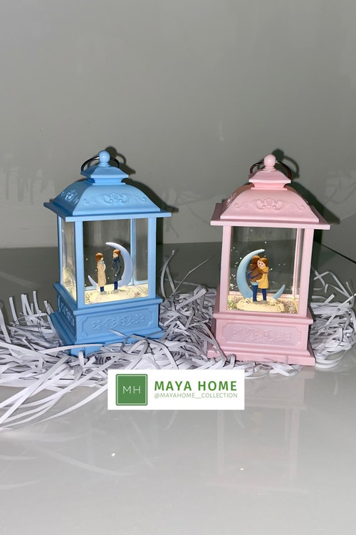 گوی موزیکال مدل فانوس طرح دختر و پسر