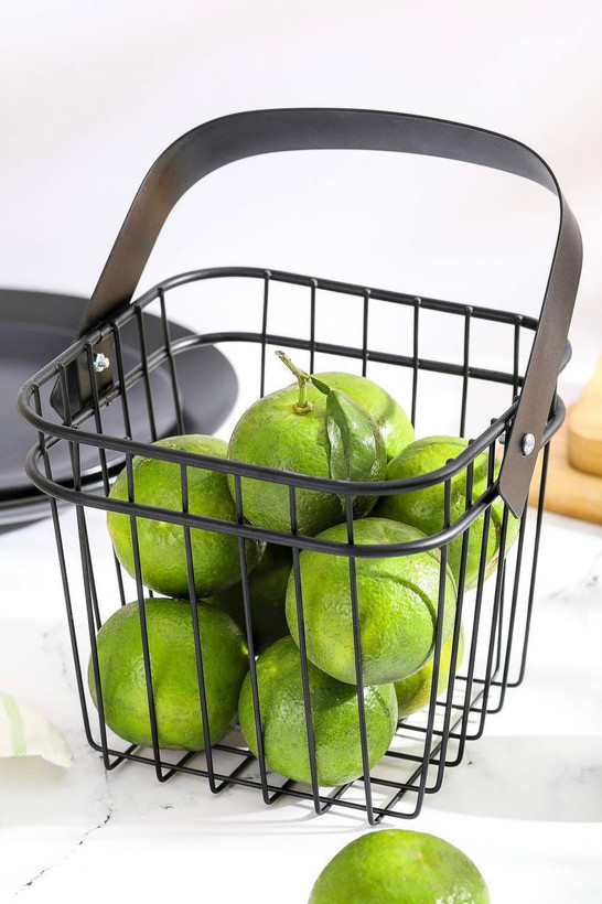 سبد فلزی دستهدار طرح ایکیا