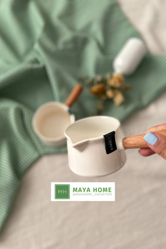 سس خوری سرامیکی دسته چوبی مایاهوم مدل مانا