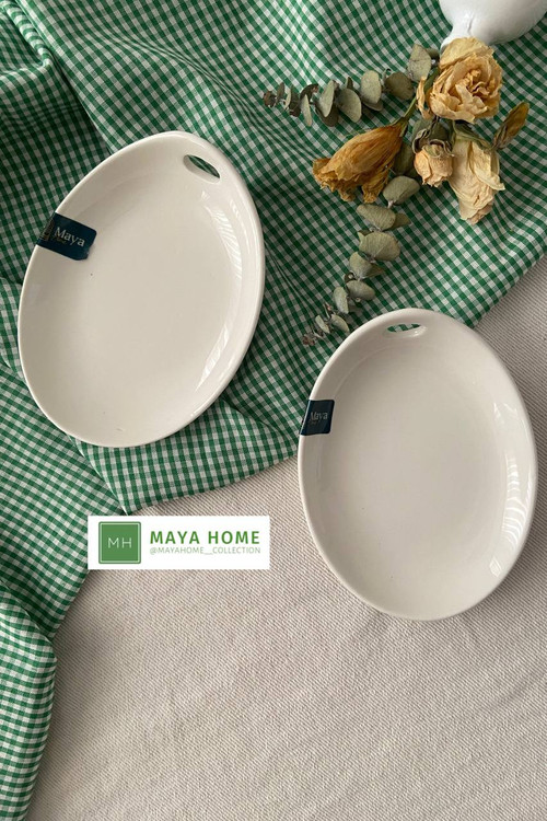 بشقاب قایقی دوکا کوچک سرامیکی مایا هوم