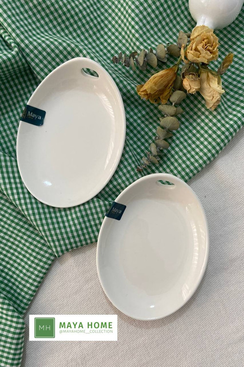 بشقاب قایقی دوکا کوچک سرامیکی مایا هوم