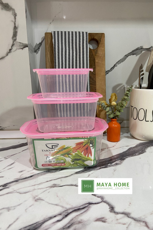 ظرف فریزری سه عددی مینا گروه تولیدی تکسازان