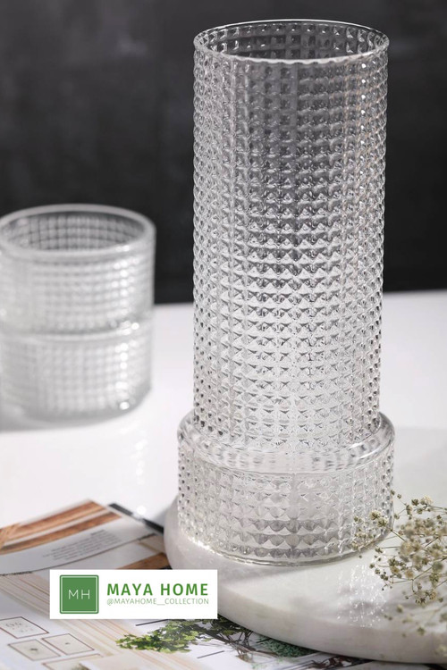 گلدان شیشهای بلند لیندو