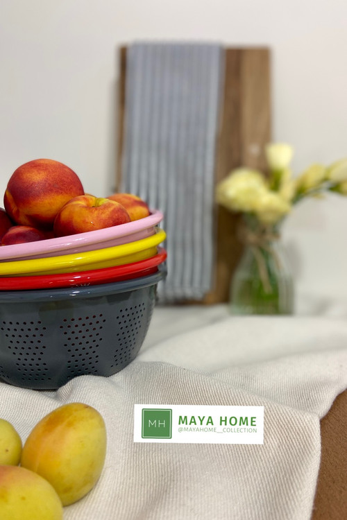 آبکش آلومینیوم رنگی سایز 16 سانتیمتری