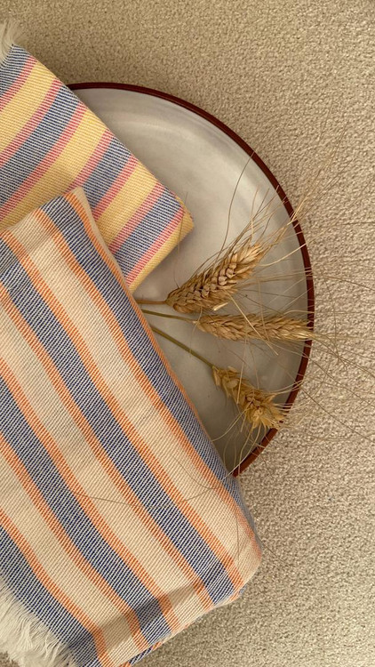 دستمال نخی راه راه سه تایی برند بانو