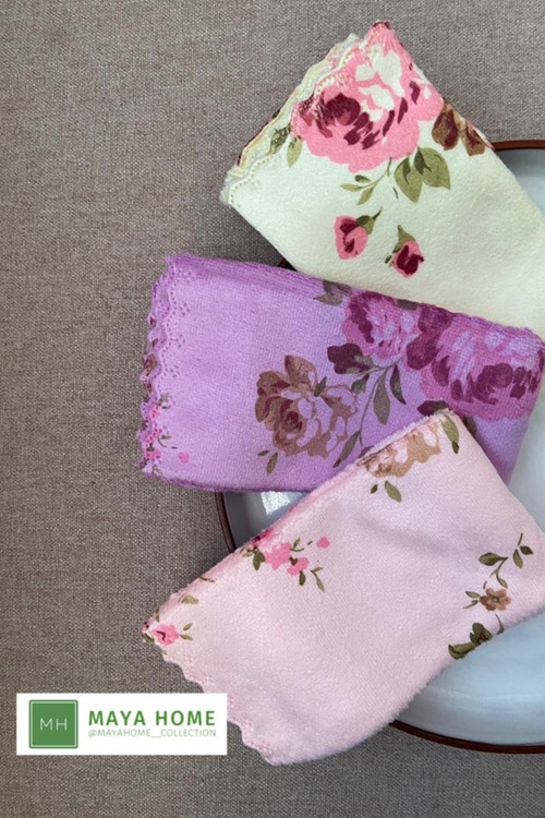 دستمال آشپزخانه گلدار سه عددی بیلوو