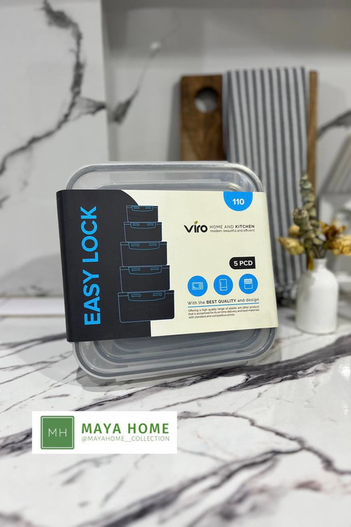 ظرف نگهدارنده فریزری مربع 5 تکه ویرو پلاستیک VIRO