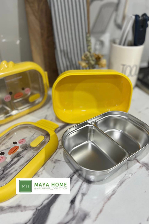 ظرف غذا داخل استیل طرح جوجه