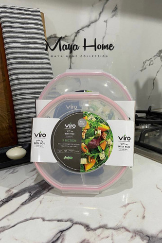 ظرف نگهدارنده سه خانه سیف لاک از برند ویرو پلاست بزرگ