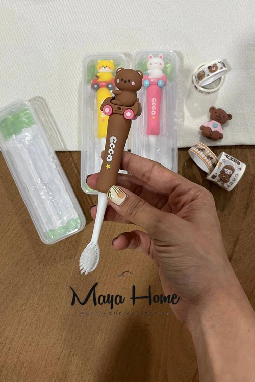 مسواک سیلیکونی فانتزی وارداتی کودک بسیار نرم و با کیفیت