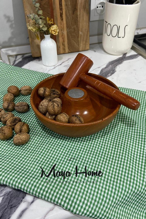 ظرف و چکش گردو شکن سون طرح چوب