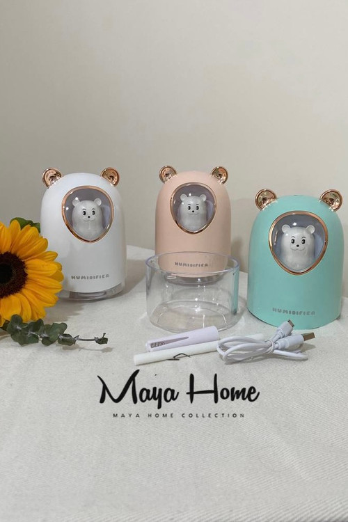 دستگاه بخور سرد و رطوبت ساز چراغ خواب دار فانتزی مدل خرسی