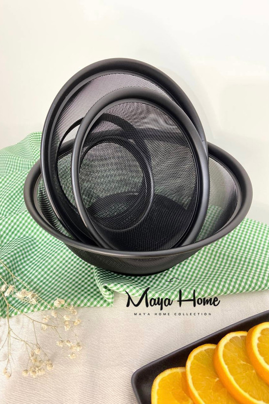 سبد | آبکش میوه فلزی گرد سایز بزرگ