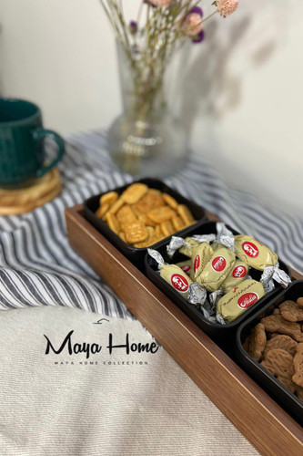 اردوخوری سه کاسه چوبی