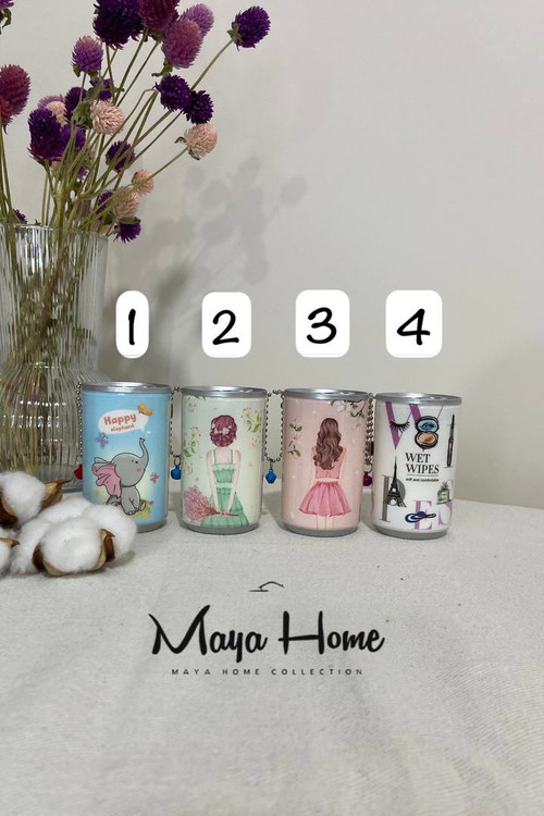 دستمال مرطوب طرح قوطی فانتزی 2