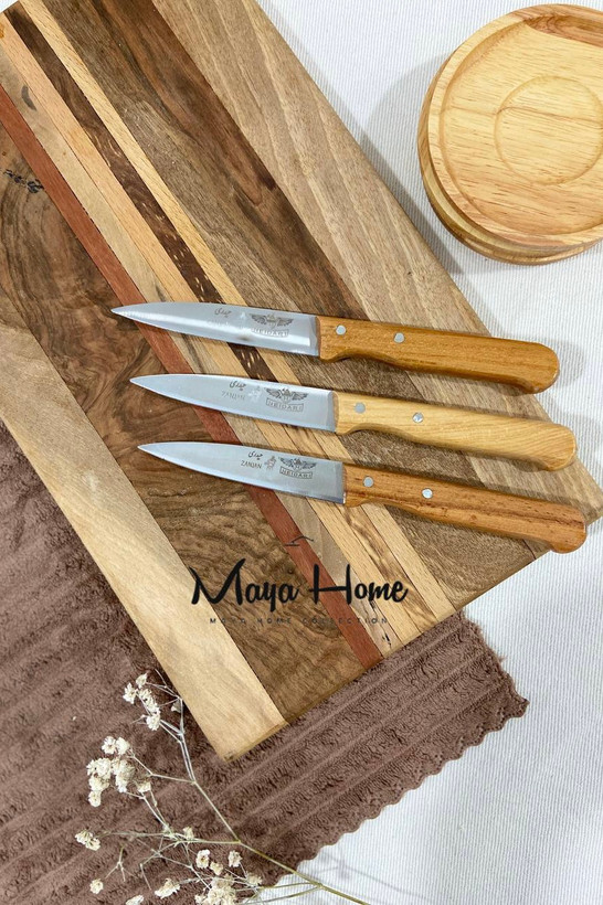 چاقو دسته چوبی حیدری زنجان