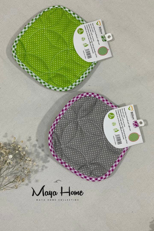 دستگیره آشپزخانه مربع گلدار و پاپیون دار Bilov