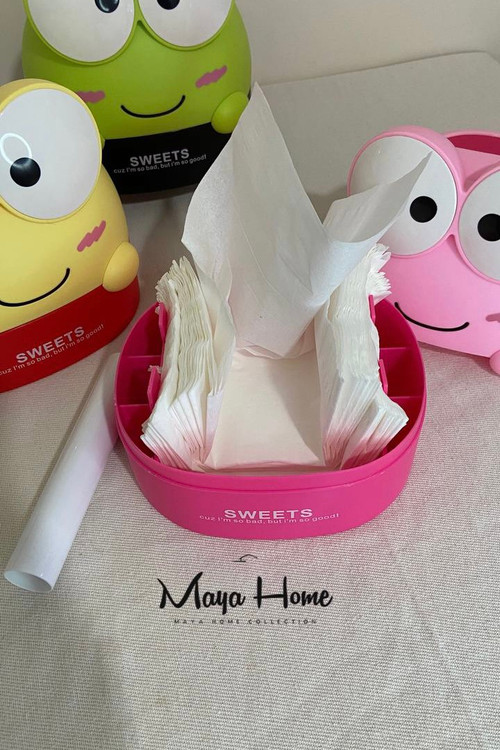 جای دستمال کاغذی طرح قورباغه