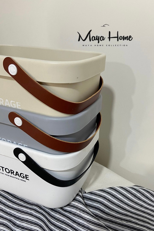 سبد نظم دهنده استوریج دسته چرم کوچک