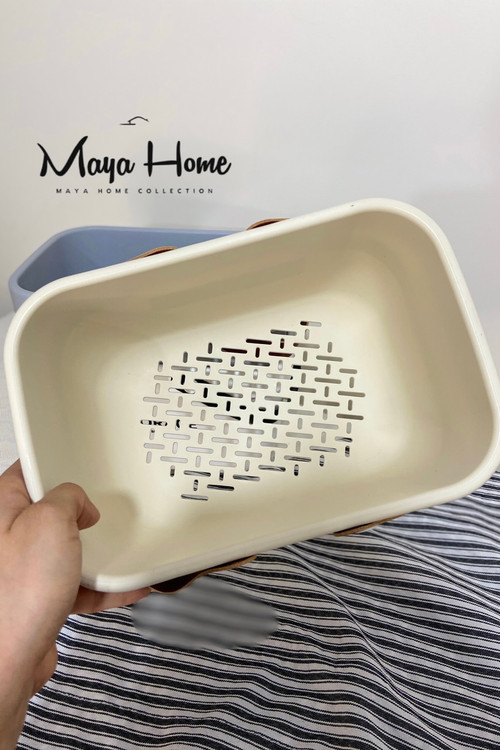 سبد نظم دهنده استوریج دسته چرم کوچک