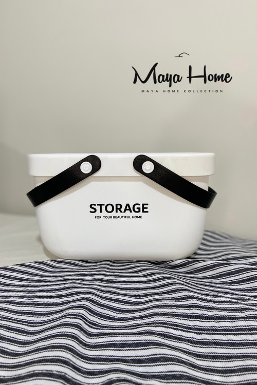 سبد نظم دهنده استوریج دسته چرم کوچک