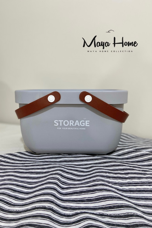 سبد نظم دهنده استوریج دسته چرم کوچک