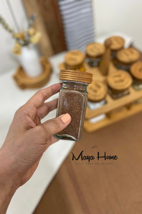 جا ادویه مکارتی دسته دار 8 تایی استنددار مربع