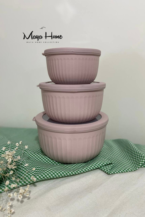 ظرف نگهدارنده درب دار فریزری کاپریس مجموعه سه عددی