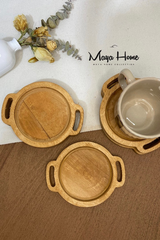 زیر لیوانی طرح سینی لاله