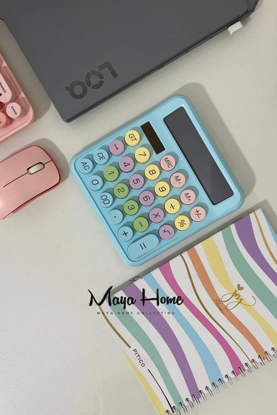 ماشین حساب فانتزی دکمه رنگی بزرگ