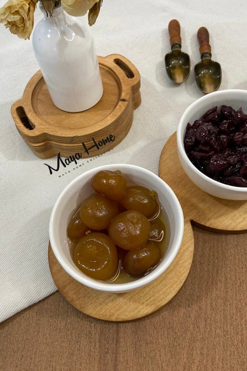 اردو خوری 3 پیاله مدل ستاره همراه پایه چوبی