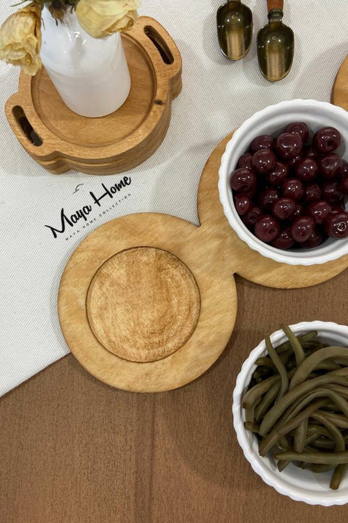 اردو خوری 3 پیاله مدل وانسل همراه پایه چوبی