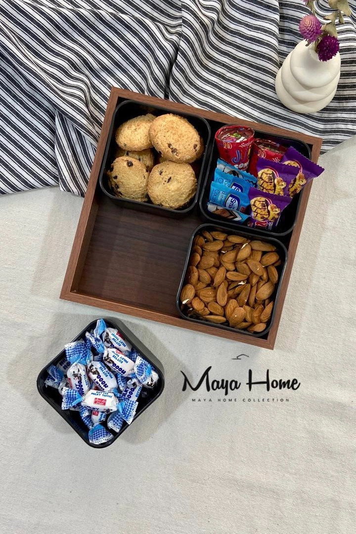 اردو خوری 4 کاسه چوبی