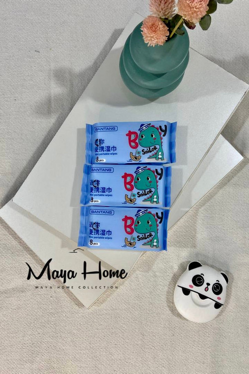 دستمال مرطوب جیبی مدل دایناسور