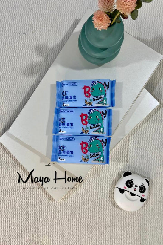 دستمال مرطوب جیبی مدل دایناسور