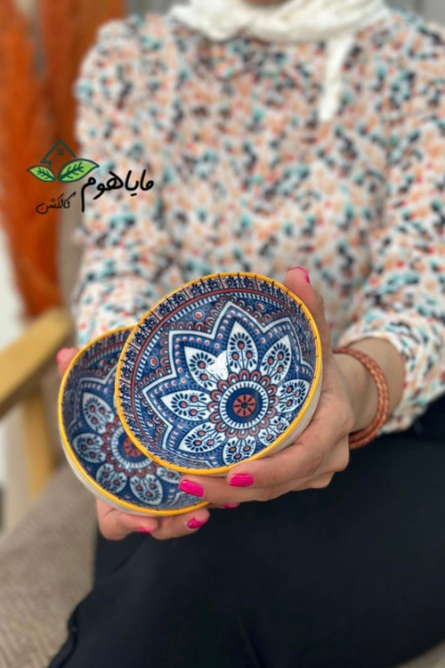پک کاسه دو عددی طرح سنتی همراه با جعبهی شکیل و کادویی