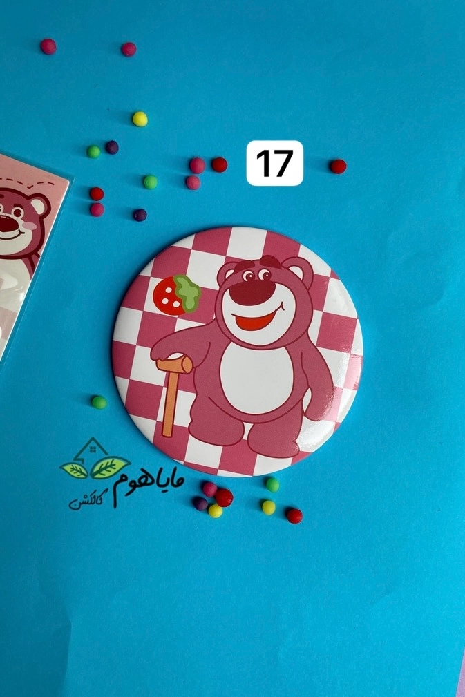 آینه گرد فانتزی کرومی و ملودی