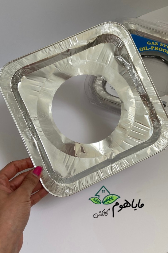 فویل دور شعله گاز مربعی بسته 10 عددی
