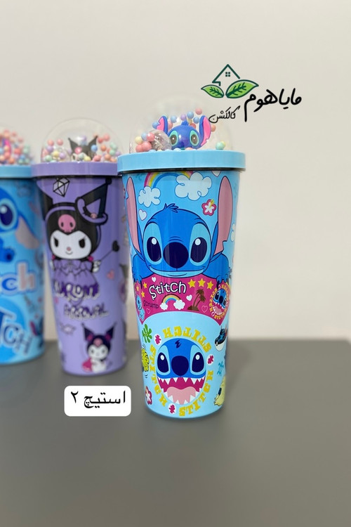 ماگ اسموتی استیل چراغدار طرح استیچ