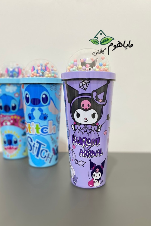 ماگ اسموتی استیل چراغدار طرح کرومی