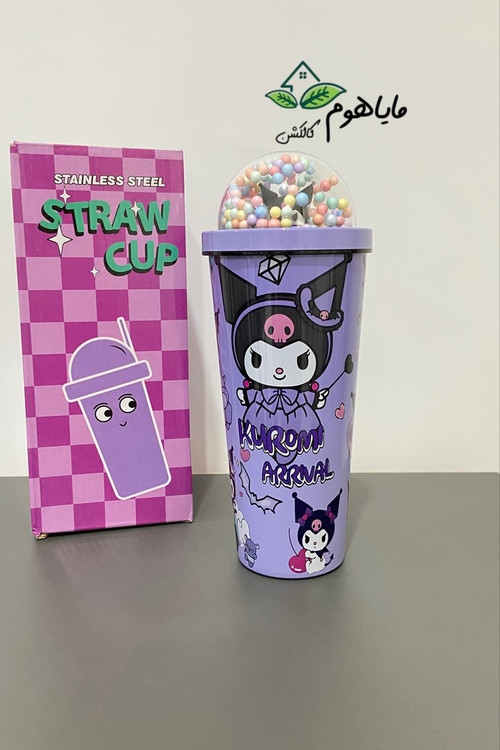 ماگ اسموتی استیل چراغدار طرح کرومی