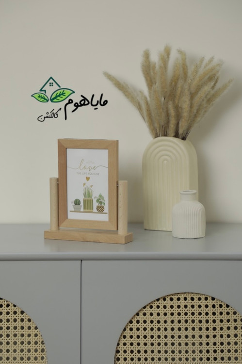 قاب عکس چوبی مدل گردون 360 درجه دو طرفه 6*4
