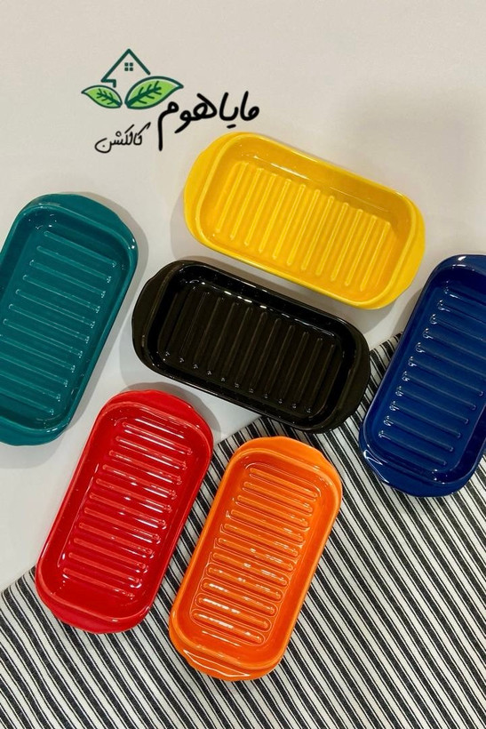 مزه خوری مستطیل برند وینسم رنگ متالیک winsome